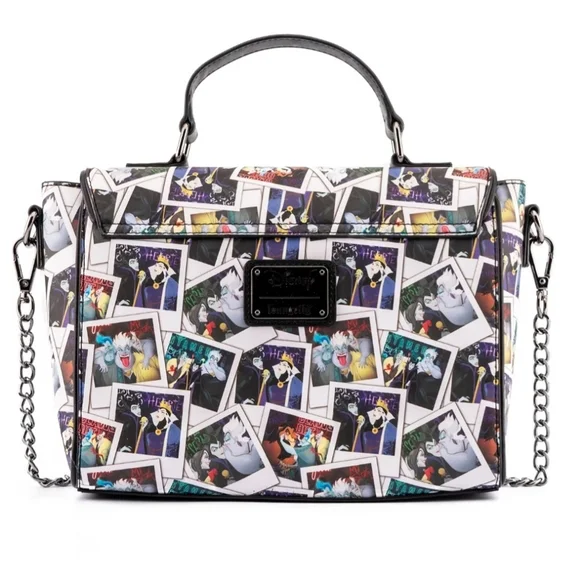 🎉❗️SALE❗️🎉LOUNGEFLY DISNEY VILLAINS CLUB POLAROID CROSSBODY PURSE - Picture 3 of 5